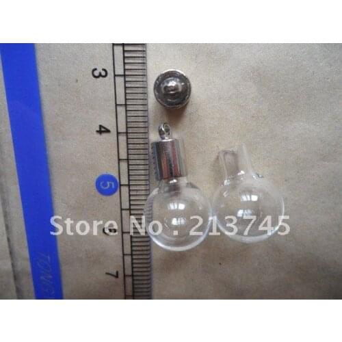 Freeshipping Clearly Glass Vial Pendant DIY Jewelry Pendant glass bottle pendant