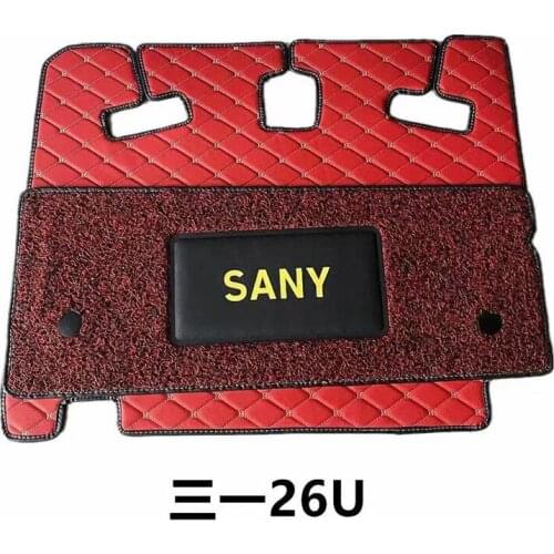 Free shipping for sany 26U cab mat plaid carpet of Sany excavator foot mats floor
