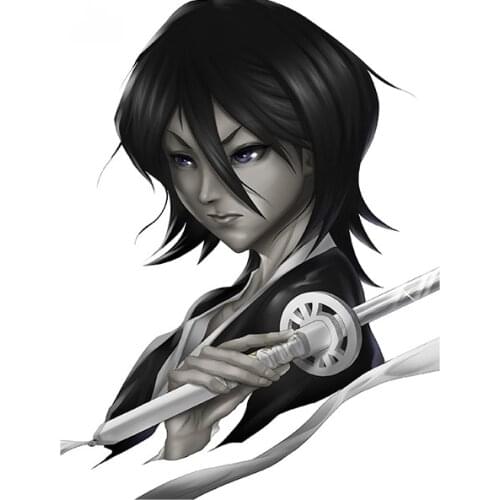 Personality BLEACH Kuchiki Rukia Scratch-Proof Car Stickers Vinyl Material Decal Waterproof Suitable for JDM RV Apply To Car