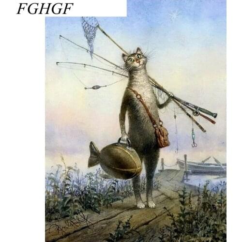 FGHGF Frameless Picture Painting By Numbers Home Decor Abstract DIY Oil Painting On Canvas Home Decoration For Living Room