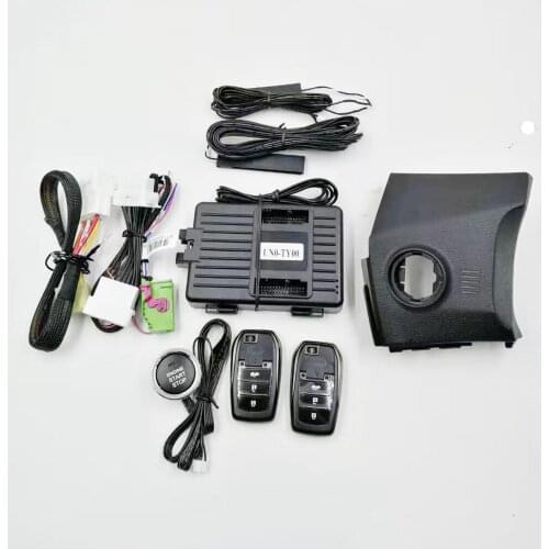 For Toyota Corolla 14-18 Car Engine Push To Button Start Stop Remote Key Start Stop Keyless Entry with Black Panel Plug and Play