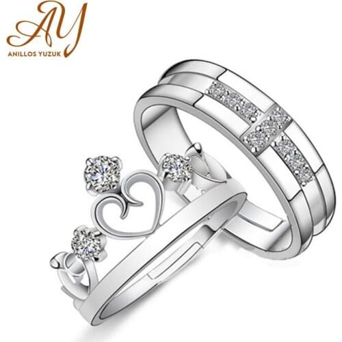 Anillos Yuzuk 925 Silver Rings For Women Crown Fashion Jewelry Bridal Wedding Engagement Ring Accessory