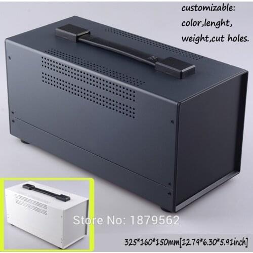 [2 colors] 325*160*150mm housing DIY electrical panel box with handle iron metal cases iron junction box PLC control switch case