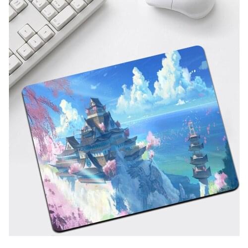 MRGLZY Anime Moon Landscape Aesthetics Art Beautiful Anime Mouse Pad Gaming Mouse Pad 250x290mm for Girlfriend Cute Mouse Pad