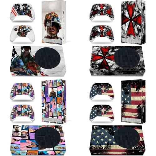 XSS Series S Colorful Skin Sticker Decals Cover for Xbox Series S Console And 2 Controllers Vinyl Skins Game Accessories