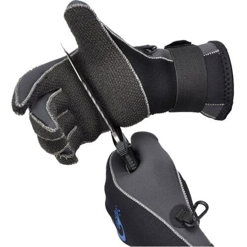 3MM Neoprene Diving Gloves Kevlar Non-slip Spearfishing Gloves Surfing warmth Winter Swim Underwater Hunting Snorkeling Gloves