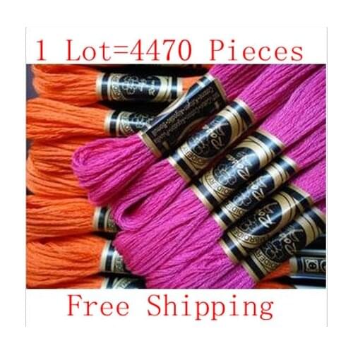 Best Quality Cross Stitch Thread 1Lot=4470Skeins Similar DMC Thread Knitting Spiraea Free Shipping