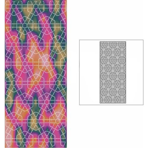 New Slim Geometry Window Background Plate Craft Embossing Mold 2021 Metal Cutting Dies for DIY Scrapbooking Album Card Making