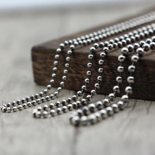 925 Sterling Silver Necklace sweater chain 3mm , 4mm