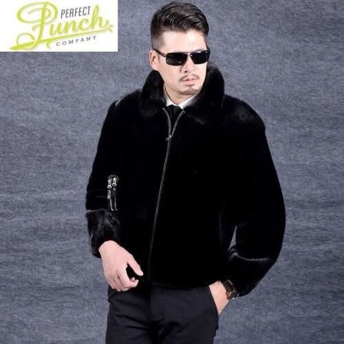 Coat 2021 Mink Fur Winter Jacket Men Real Shearling Warm Outwear for Mens Clothing Veste Homme DZ6207 YY997