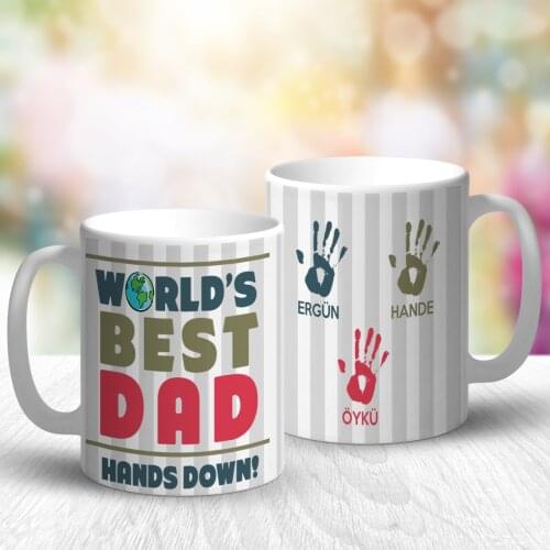 Personalized White Mug Cup (Father 'S Day Themed) 0-E
