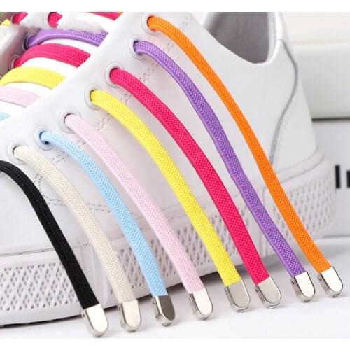 105cm 1Pair No tie Shoelaces Flat Elastic Shoe Laces For Kids and Adult Sneakers Shoelace Quick Lazy Laces Shoe strings Bold
