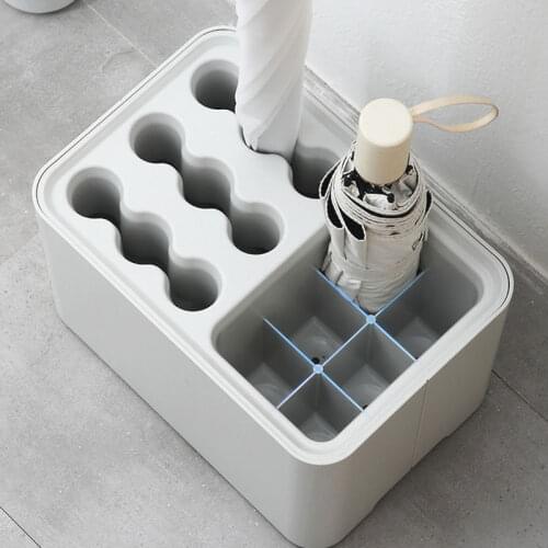 Umbrella Stand At The Door of Household Storage Umbrella Bucket Office Drain Stand Space Saving Umbrella Storage Organization