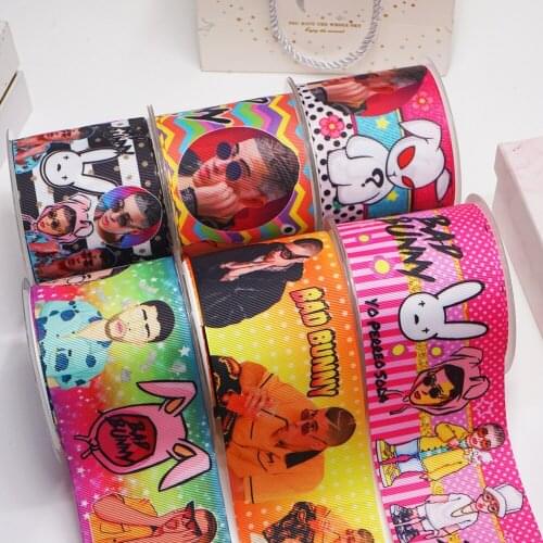 DIY Handmade Materials Printed Halloween Grosgrain Ribbon 50 Yard Per Size 56425