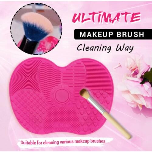 Silicone Makeup Brush Cleaner Cosmetic Foundation Makeup Brush Scrubber Board Gel Cleaning Mat Hand Tool Dropshipping
