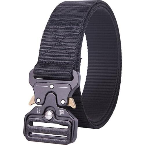 Tactical Belt Army Military Nylon Jeans Belt Quick release Men High Quality Metal Buckle Automatic Fashion Waist Strap Hunting