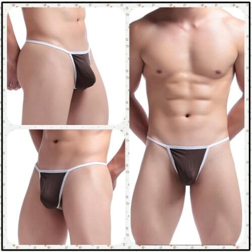 Sexy Mens Underwear Briefs Bikini Men Jockstraps Gay Penis Pouch Thong G Strings Low Waist G-String Underpants