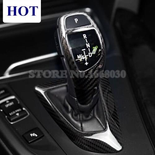 Carbon Fiber Gear Shift Knob Cover For BMW 1 2 Series F20 F21 F22