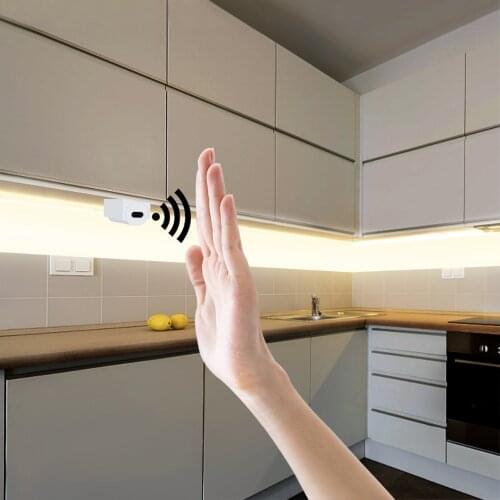 1M 2M 3M 4M 5M Hand Sweep Smart Switch LED Cabinet lights LED Strip Hand Motion Sensor Kitchen Bedroom Decoration Night lamp