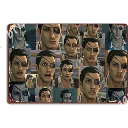 Majima Is Here And Queer Metal Signs Plaques Party Club Home Vintage Tin sign Posters