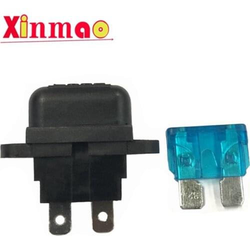 1sets Waterproof Auto Standard Middle Fuse Holder + Car Boat Truck ATC ATO Blade Fuse 3A 5A 10A 15A 20A 25A 30A 35A 40A