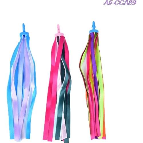 1 Pair Children Bike Streamers Bicycle Handlebar Ribbon Kids Scooter Tassels
