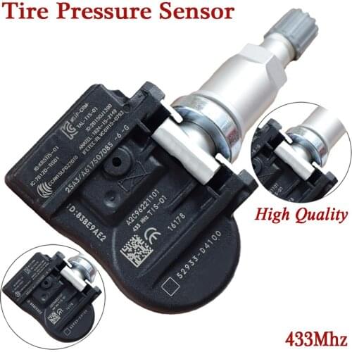 1Pcs Car Tire Pressure Monitor Sensor Car TPMS Sensor 52933-D4100 52933D4100 433Mhz For Kia Optima Hyundai Ioniq Elantra