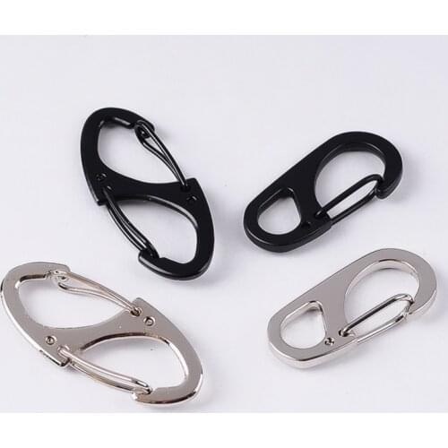 1Pc Alloy Small Carabiner Keychain Camp Snap Clip Hook Keychain Key Ring Hooks for Keys Camping Climbing Mini Keyring