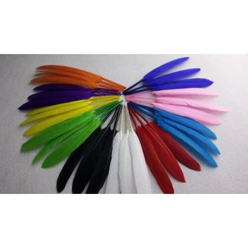 High quality wholesale 20pcs natural Wild goose feathers 10-15cm/4-6inch Decorative diy collect Accessories