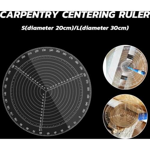 20/30cm Marking Center Finder Tool Woodworking Compass For Wood Turners Bowls Lathe Clear Acrylic Drawing Circles Diameter