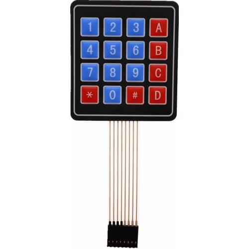 4*4 matrix keyboard 4*4 matrix membrane switch / membrane button / control panel / MCU extended keyboard