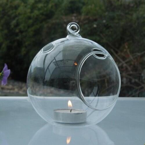 45pcs/pack Diameter=8cm Glass Terrarium Glass Globe with one open and two small holes Fashion Wedding Decoration Glass Ball