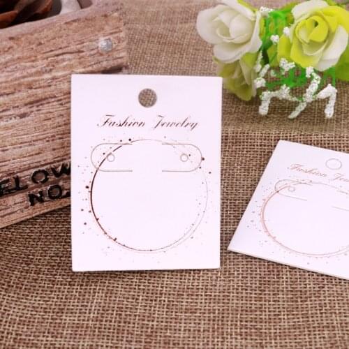 Can Customize Logo Card Wholesale 100pcs Jewelry Packaging Cards Earring Display Cards 4.5x5.8cm Price Tags For DIY Handmaking