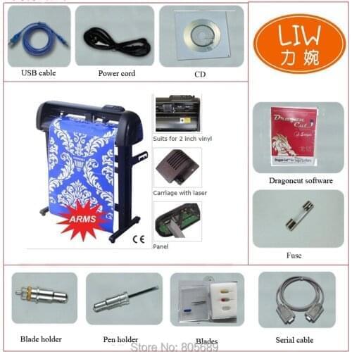 960 mm/s Cutting Speed Vinyl Sticker Cutting Plotter With Automatic Contour Cutting