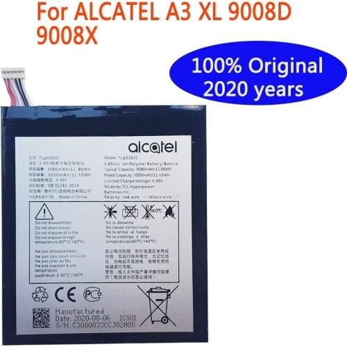 2020 years high quality Mobile Phone Battery 3000mAh TLP030JC Battery For Alcatel One Touch A3 XL 9008 9008X 9008D Batteries