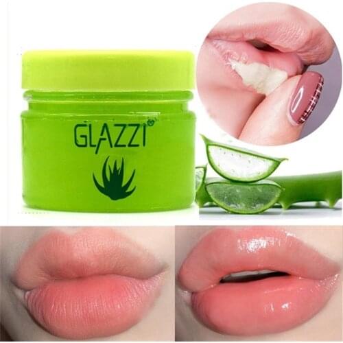 Aloe Vera Lip Balm Transparent Colorless Lip Oil Lip Jelly Moisturizing Lip Care Natural Aloe Extract Long Last Anti-Crack TSLM1