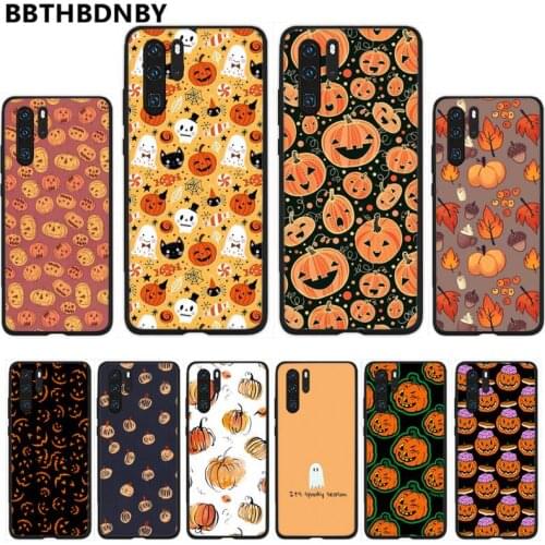 Halloween pumpkin Phone Case For Huawei Y5 Y6 II Y7 Y9 PRIME 2018 2019 NOVA3E P20 PRO P10 Honor 10