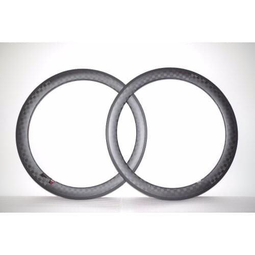 DEERACE 12K MATTE 38mm 50mm 60mm 88mm 700c Carbon Road Clincher Bicycle Wheel Rims Bike Rim, 23mm Width, Tubeless Ready