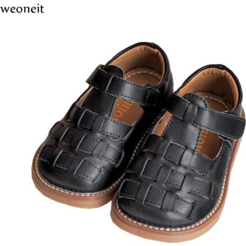 Weoneit Spring Autumn Baby Girls Shoes Leather Princess Shoes Black White Kids Gilrs Party Dancing Shoes Unisex First Walkers