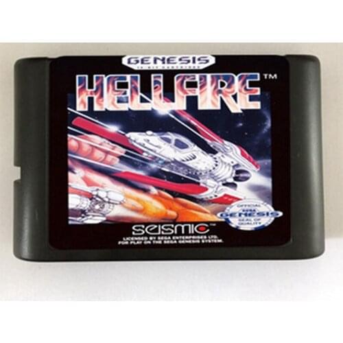 Hell Fire Game Cartridge Newest 16 bit Game Card For Sega Mega Drive / Genesis System