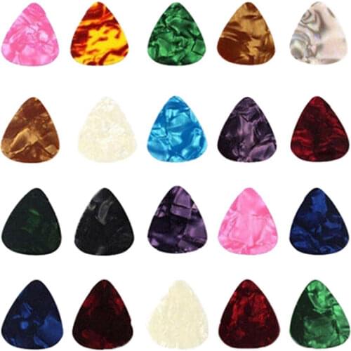 Guitar Pick 10/20 Pcs Acoustic Picks Plectrum Celluloid Electric Smooth Guitar Pick Accessories 0.46mm 0.71mm 0.96mm Color Rando
