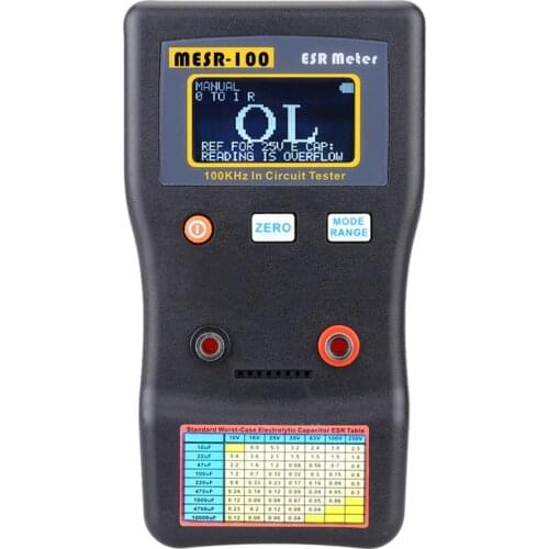 MESR-100 Professional ESR Meter Capacimetro Resistance Circuit Capacitors Tester Capacitance diagnostic-tool