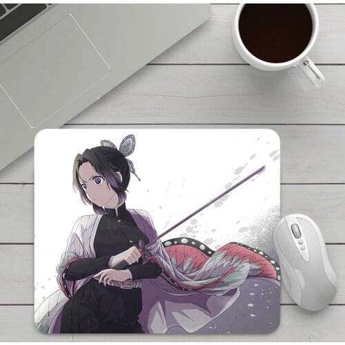 Mini Mouse Pad of Kimetsu No Yaiba Keyboards Accessories Gaming Computer Table Gamer Keyboard Mousepad Anime Rug Mousepepad