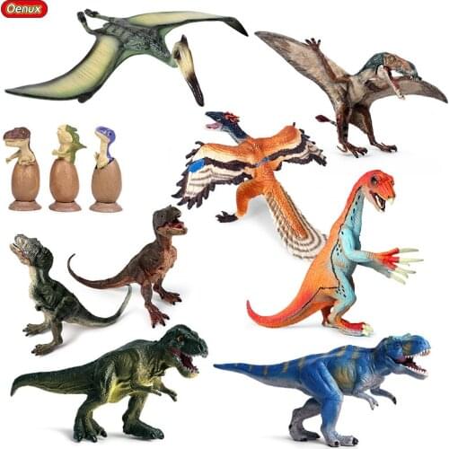 Oenux Jurassic Prehistoric Dinosaur Model Action Figure Pterosaur Pachycephalosaurus Carnotaurus Dinosaur World Park Toy For Kid