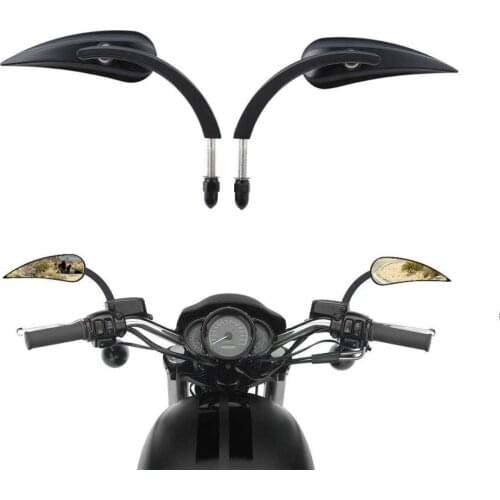 Motorcycle Universal 8mm Rear View Mirrors For Harley Touring Electra Street Road Glide