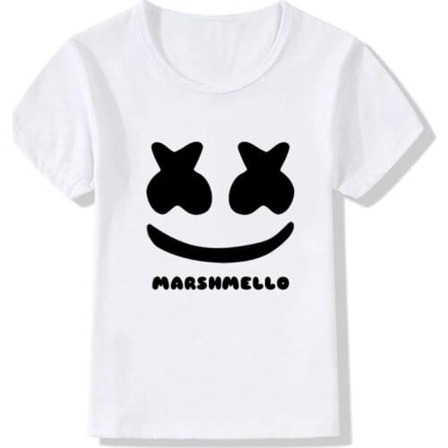 New Design Summer Tops Casual Childrens Tees XX Smiling Face Print Cartoon T-Shirts Girls/Boys T Shirt Kids Clothes Baby Shirt
