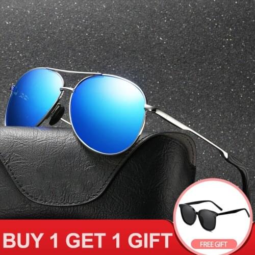 FONDYI High End Quality Aviation Sunglasses Alloy Polarized UV400 Driving Sun Glasses Pilot Men Women Shades Glasses With Box