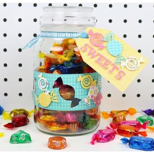 Panalisacraft Chocolate Candy Donuts Jars Metal Cutting Dies And Stamps cut die scrapbooking Album Paper Card Craft Embossing