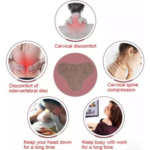 10Pcs/Box Wormwood Pad Neck Shoulder Cervical Body Pain Relief Paste Pad Moxibustion B99