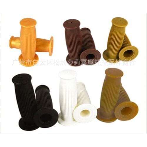 For Harley 883 1200 Honda CB400 Retro Motorcycle Handlebar Grips Rubber Handle Grip Universal Motorcycle Accessories 22mm 25mm